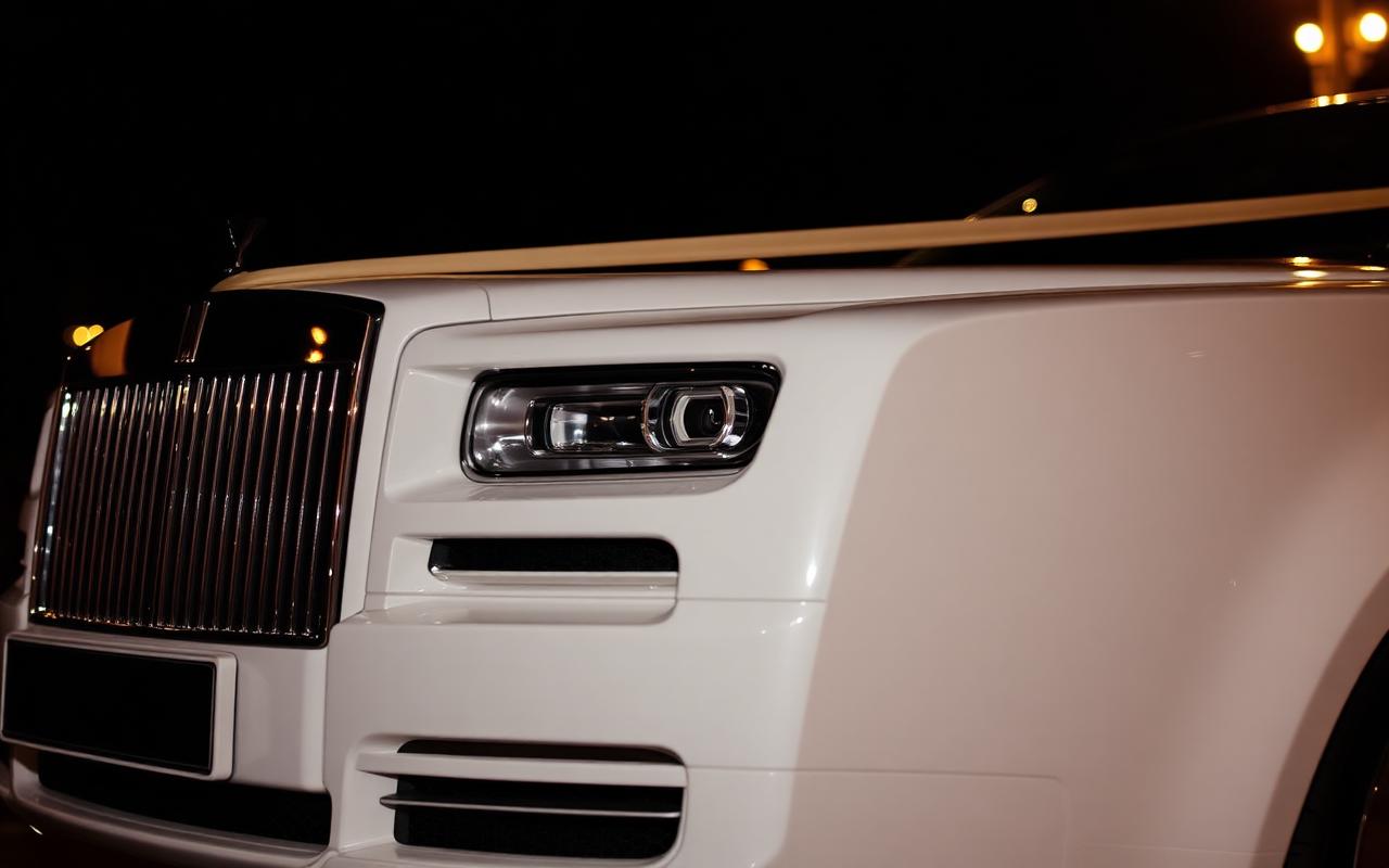 Wedding car prepared for a bridal transfer